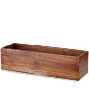 Brown Acacia Wood Rectangular Buffet Riser 22 X 7 1/8"