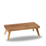 Brown Acacia Wood Rectangular Small Stand
