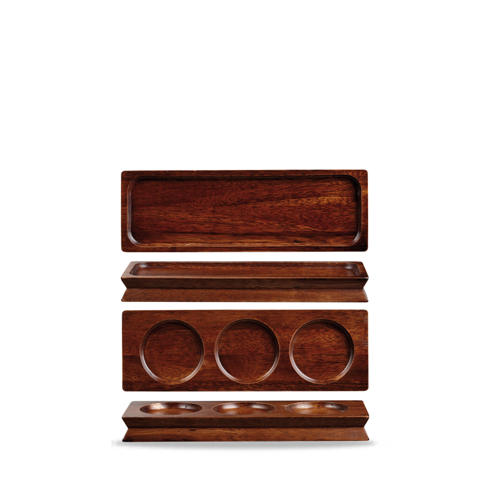 Brown Acacia Wood Oblong Deli Board 27 x 9cm