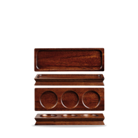 Brown Acacia Wood Oblong Deli Board 27 x 9cm