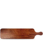 Brown Acacia Wood Rectangular Paddle Board - Perfect for Serving