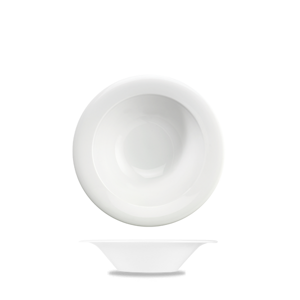 Art De Cuisine Menu White Porcelain Mid Rim Bowl 6.5"
