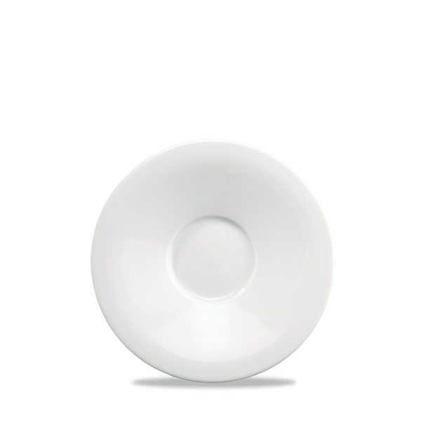 Art De Cuisine Menu White Porcelain Broad Rim Tea Saucer 6.5"
