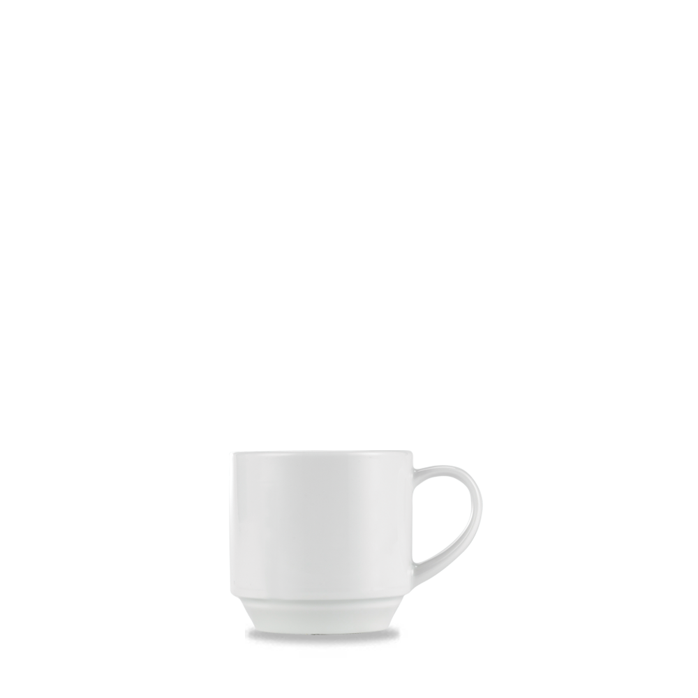 Art De Cuisine Menu White Porcelain Stacking Teacup 7 1/2oz