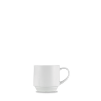 Art De Cuisine Menu White Porcelain Stacking Teacup 7 1/2oz