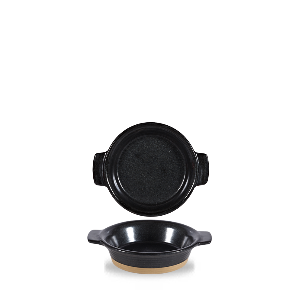 Art De Cuisine Igneous Black Individual Dish 5.5"