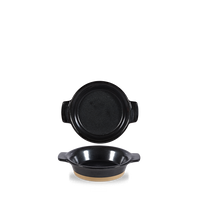 Art De Cuisine Igneous Black Individual Dish 5.5"