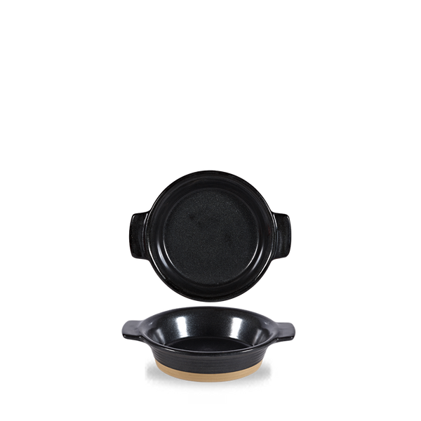 Art De Cuisine Igneous Black Individual Dish 5.5"