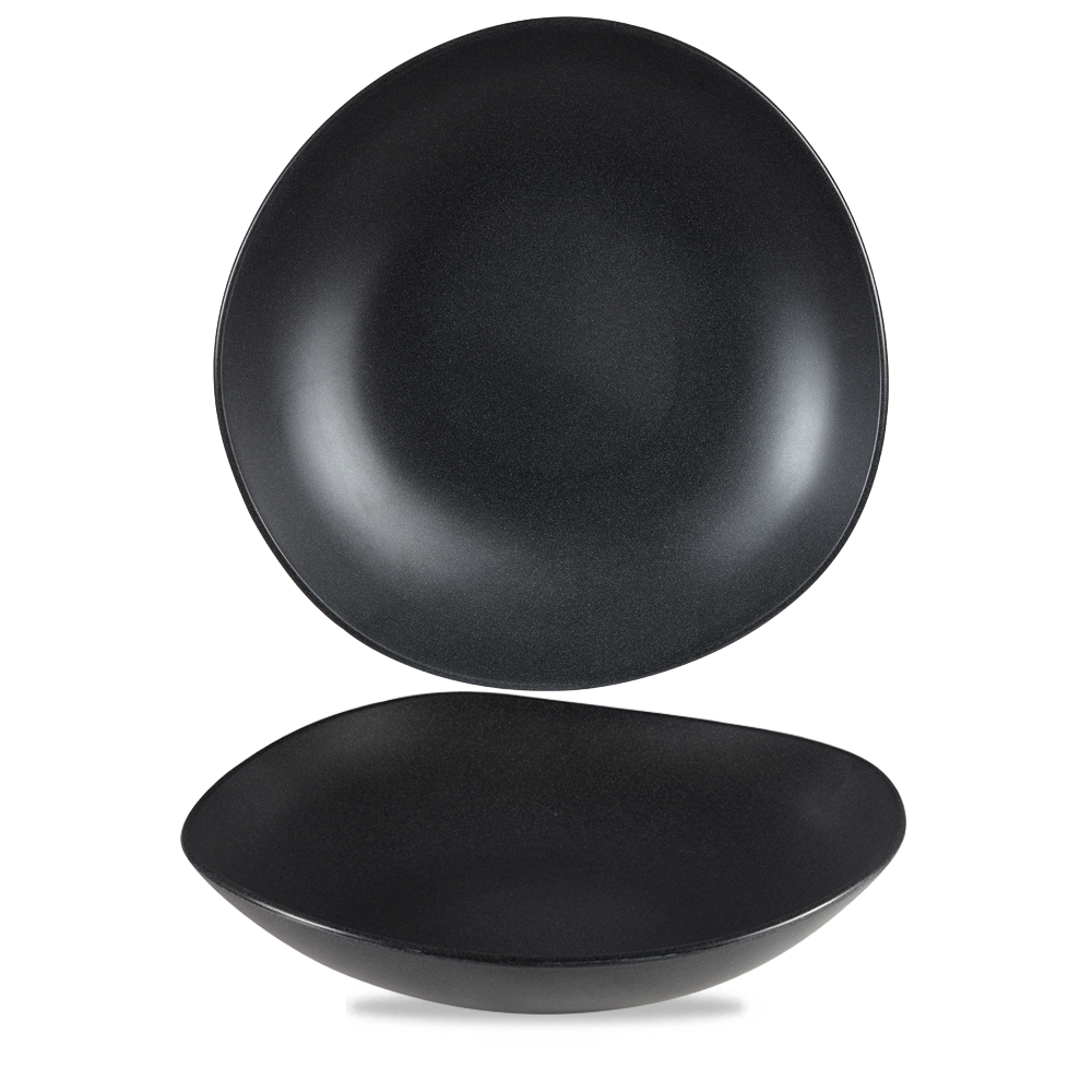 Black Granite Effect Melamine Trace Bowl 15"