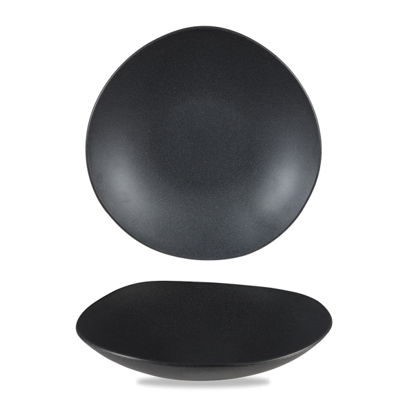 Black Granite Effect Melamine Trace Bowl 12.5"