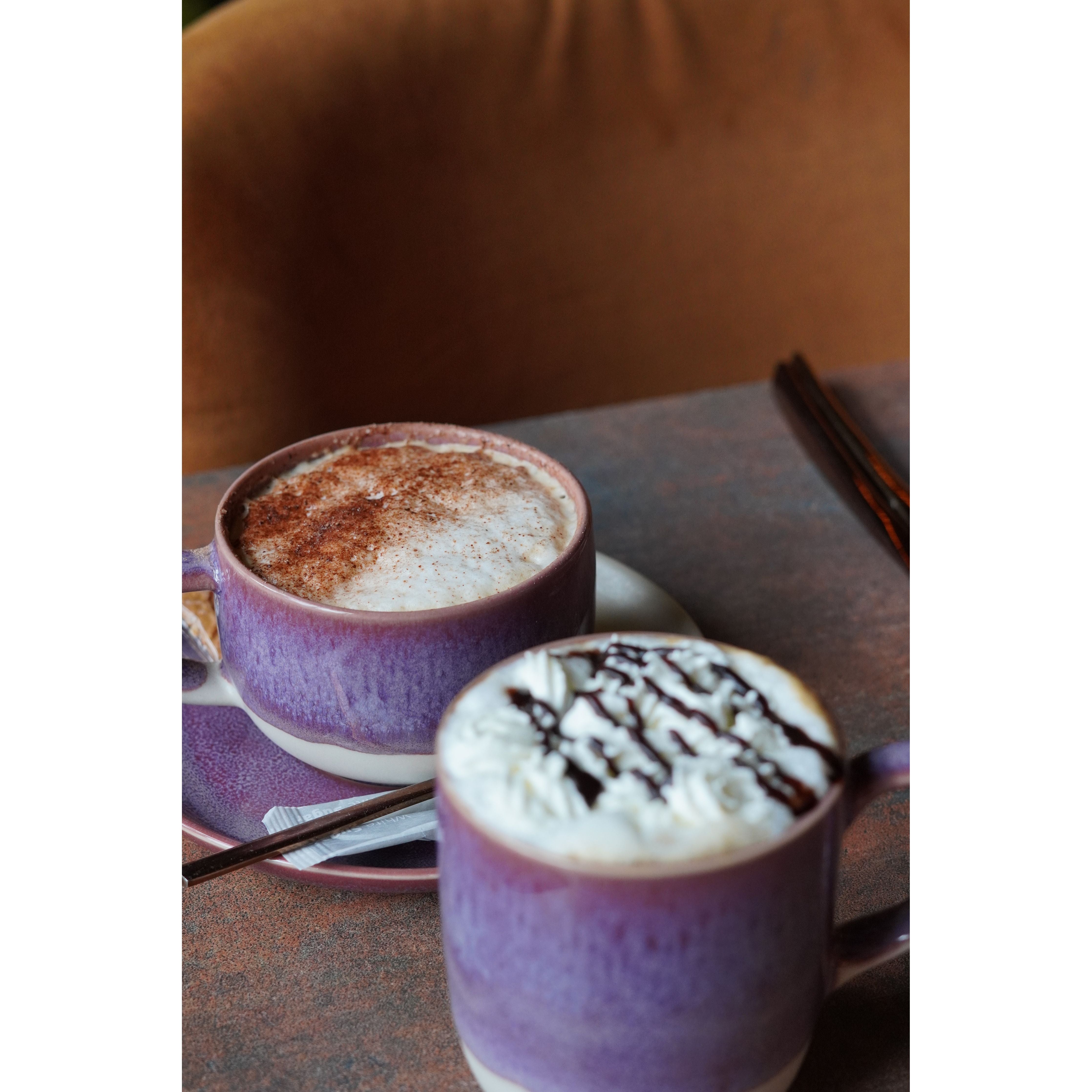 Californian Purple Shoreline Stoneware Cappuccino Saucer 15.5cm Dia