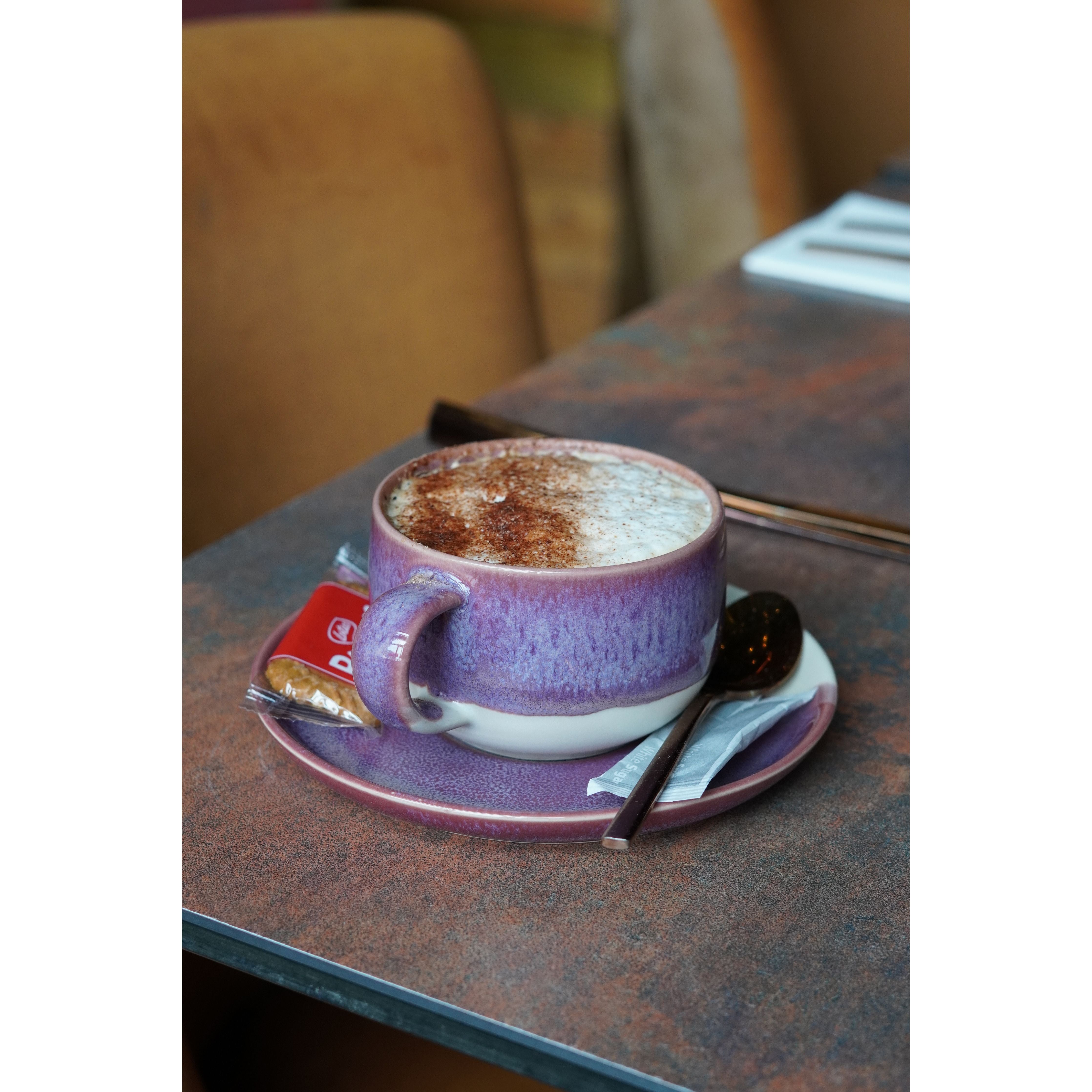 Californian Purple Shoreline Stoneware Cappuccino Saucer 15.5cm Dia