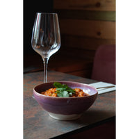 Californian Purple Shoreline Stoneware Organic Bowl 16cm Dia x 7cm H - 650ml/22oz