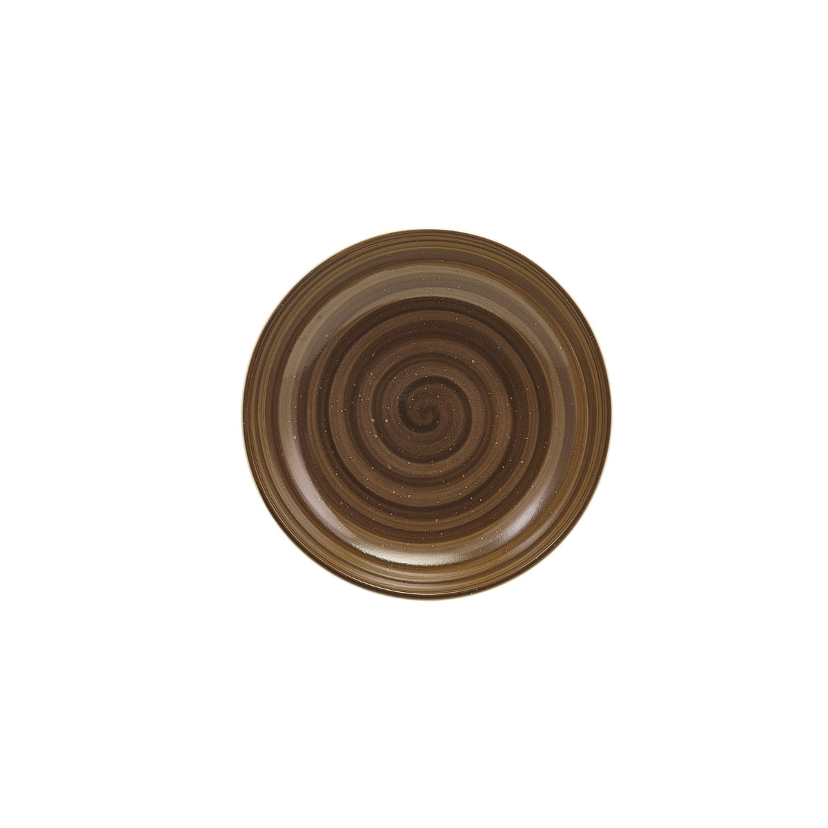 Miro grey porcelain coupe bowl 23cm with reactive style glaze, alternative view