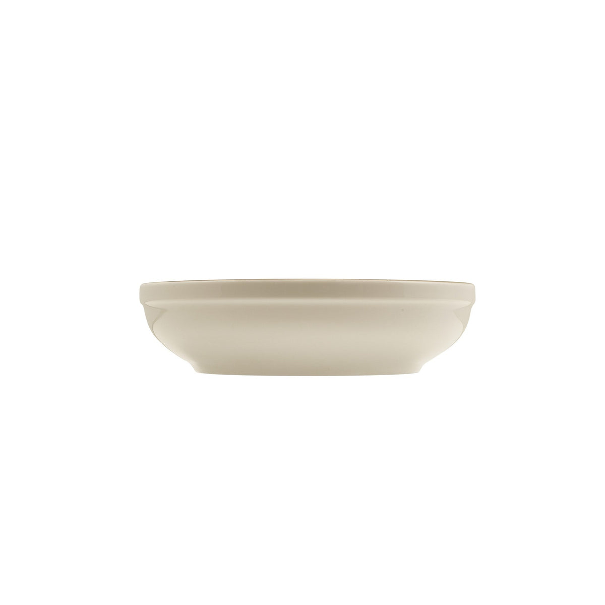 Miro grey porcelain coupe bowl 23cm with reactive style glaze, alternative view