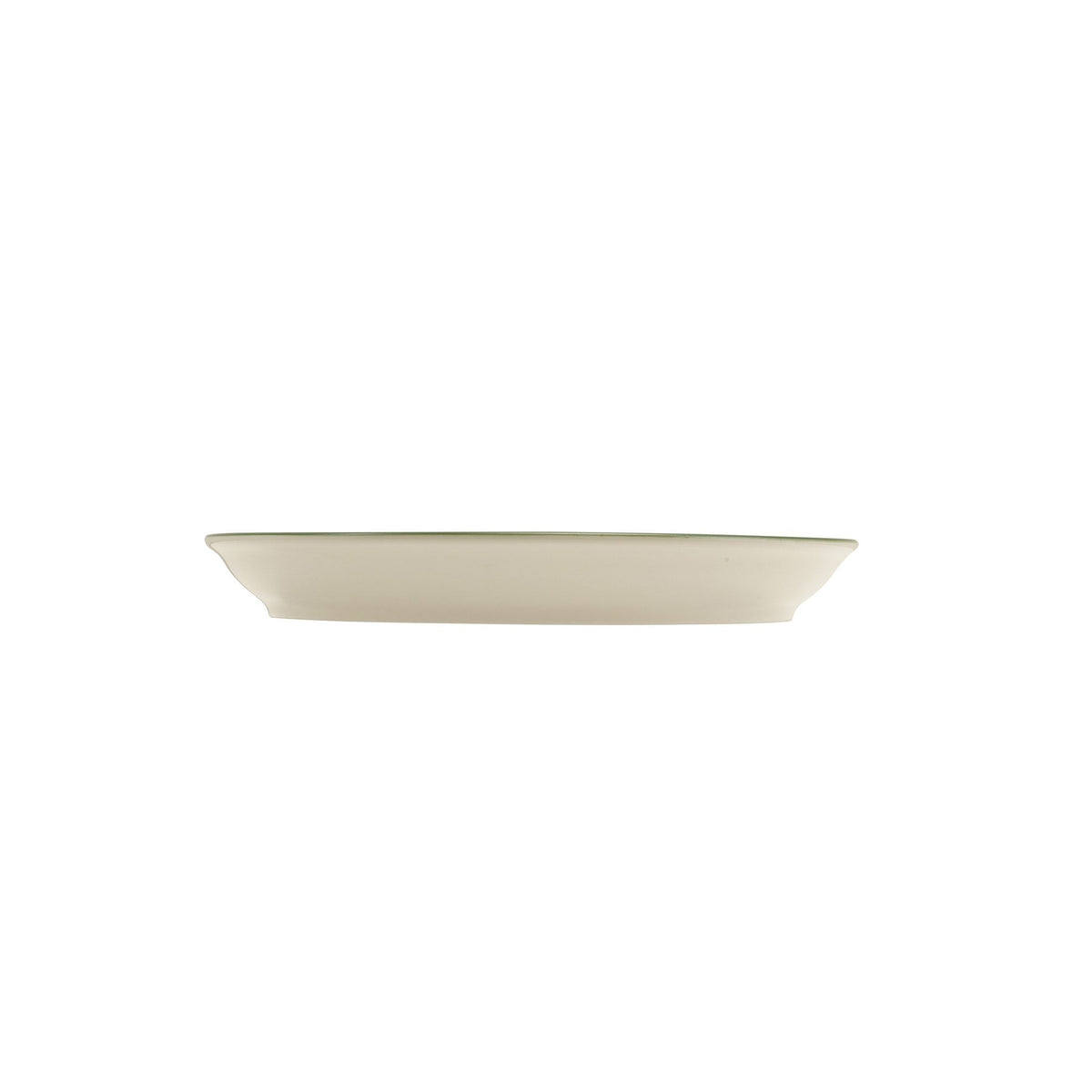 Miro green reactive glaze porcelain coupe plate 24cm, alternative view