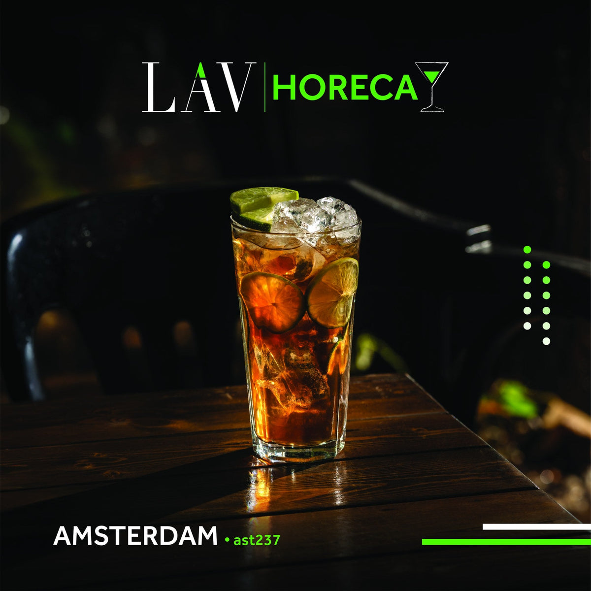 Amsterdam fully tempered glass tall tumbler 36cl, lifestyle image