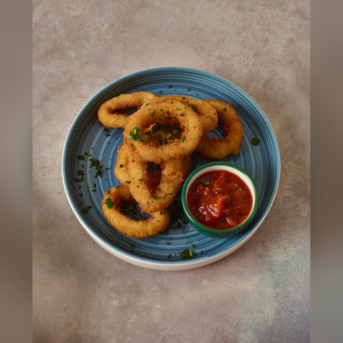 Miro green reactive glaze porcelain ramekin 7cl, lifestyle image