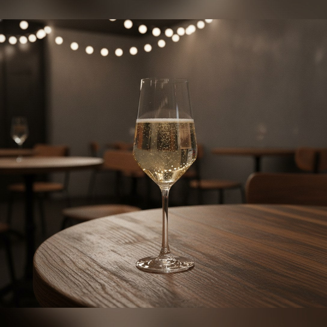 Brio lead-free crystal angular wine glass 52cl, lifestyle image