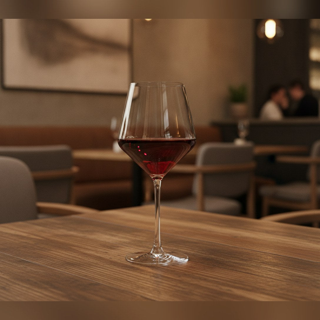 Brio lead-free crystal angular wine glass 46cl, lifestyle image