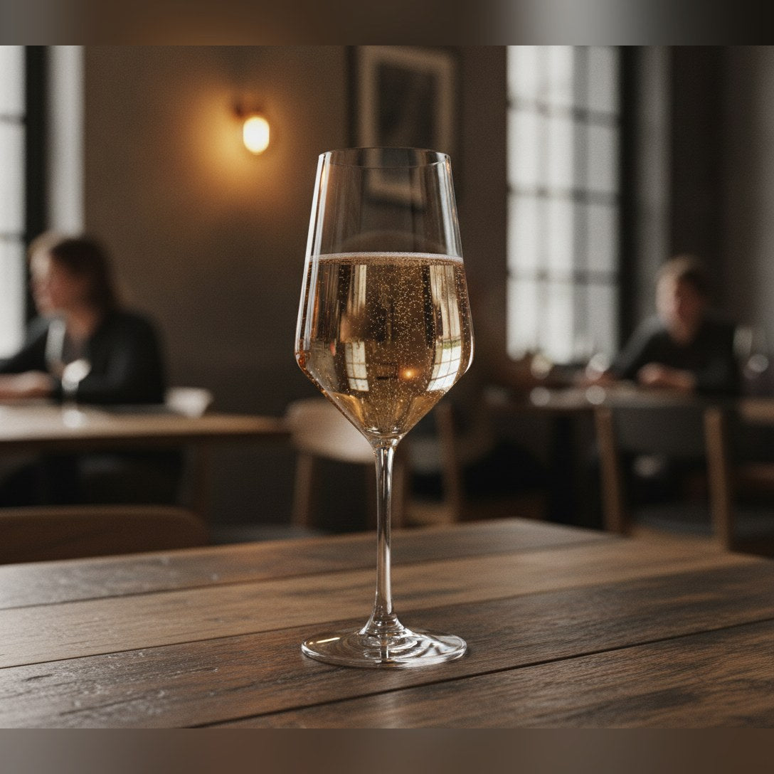 Brio lead-free crystal angular wine glass 42cl, lifestyle image