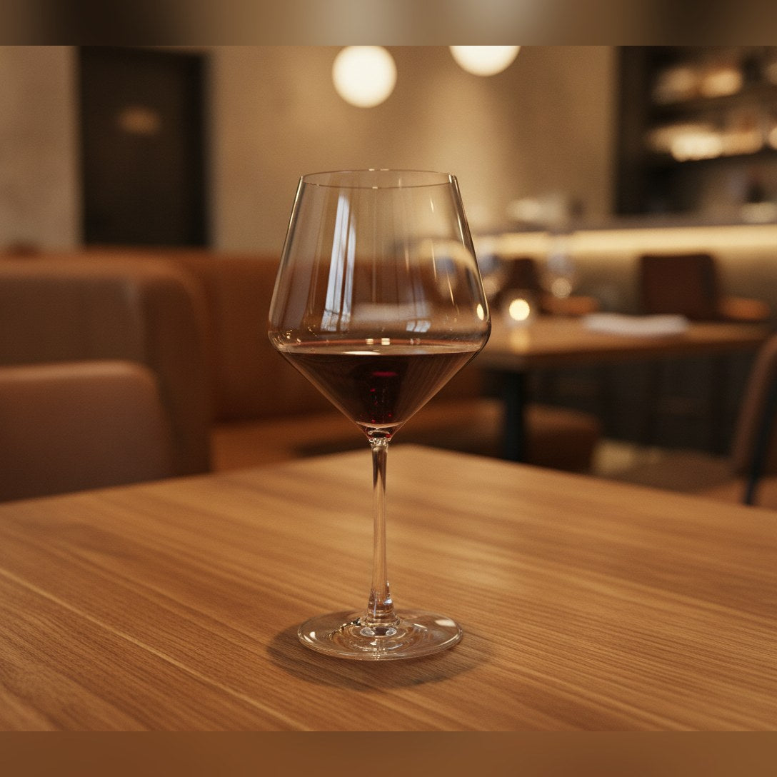 Brio lead-free crystal angular wine glass 68cl, lifestyle image