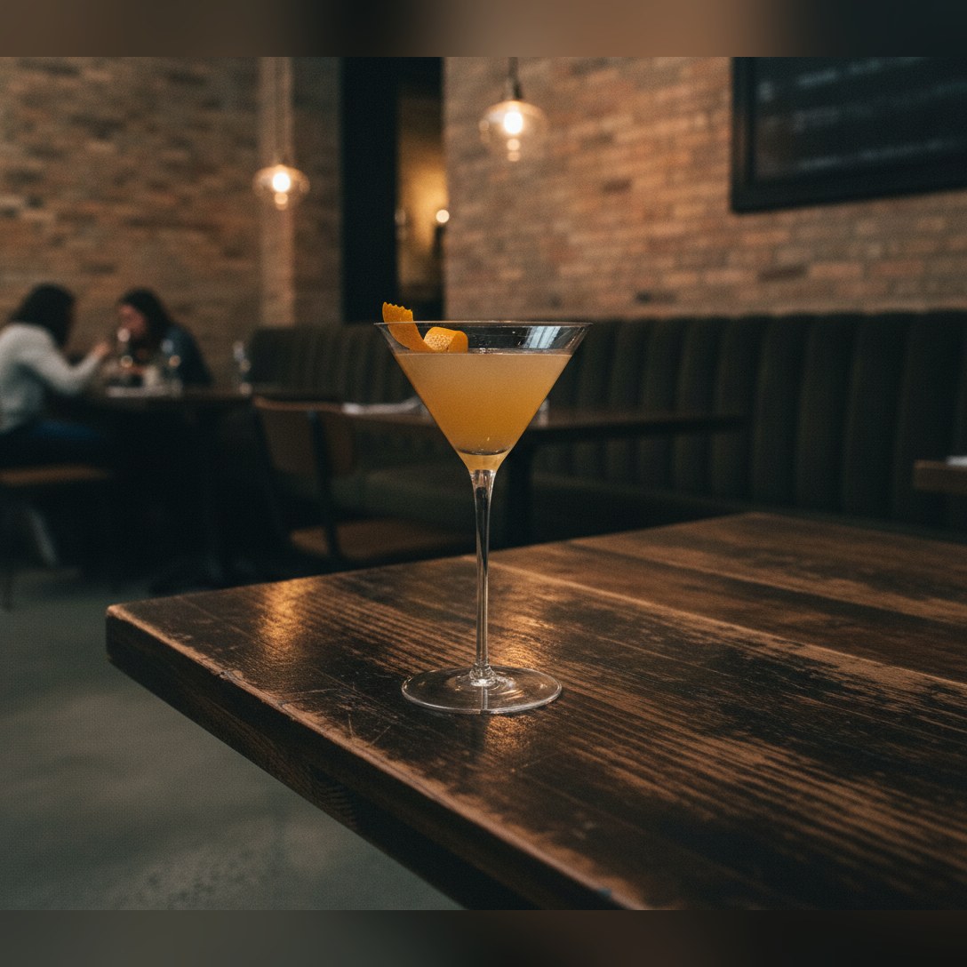 Sonore Signature lead-free crystal martini cocktail glass 15cl, lifestyle image