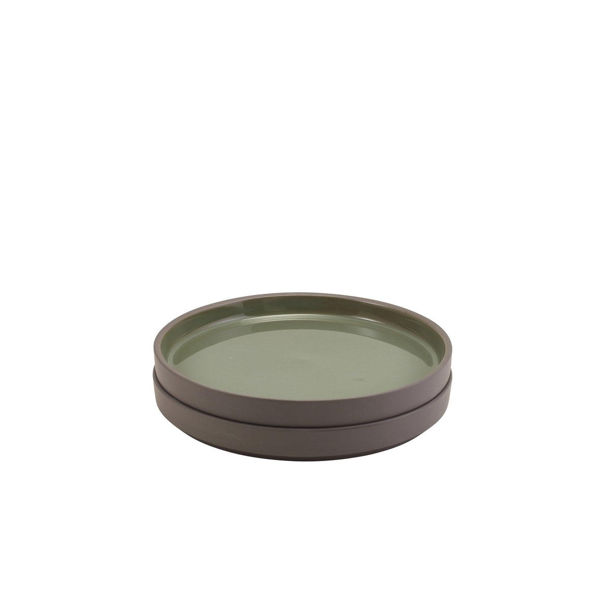 Kava green porcelain presentation plate 18cm, alternative view