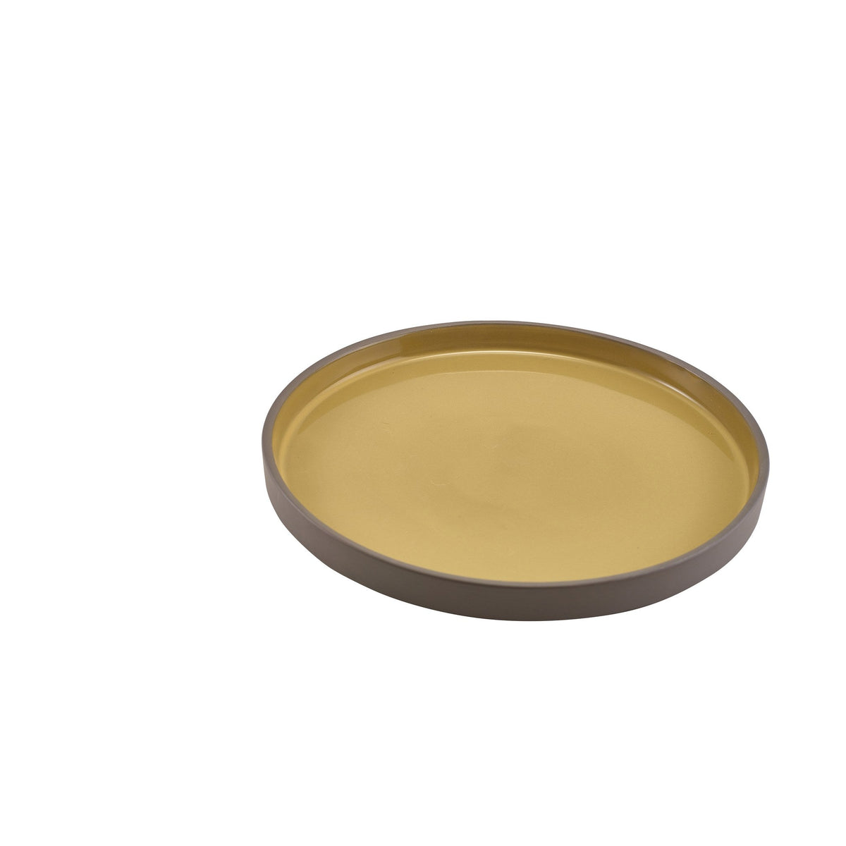 Kava yellow porcelain presentation plate 25cm, alternative view