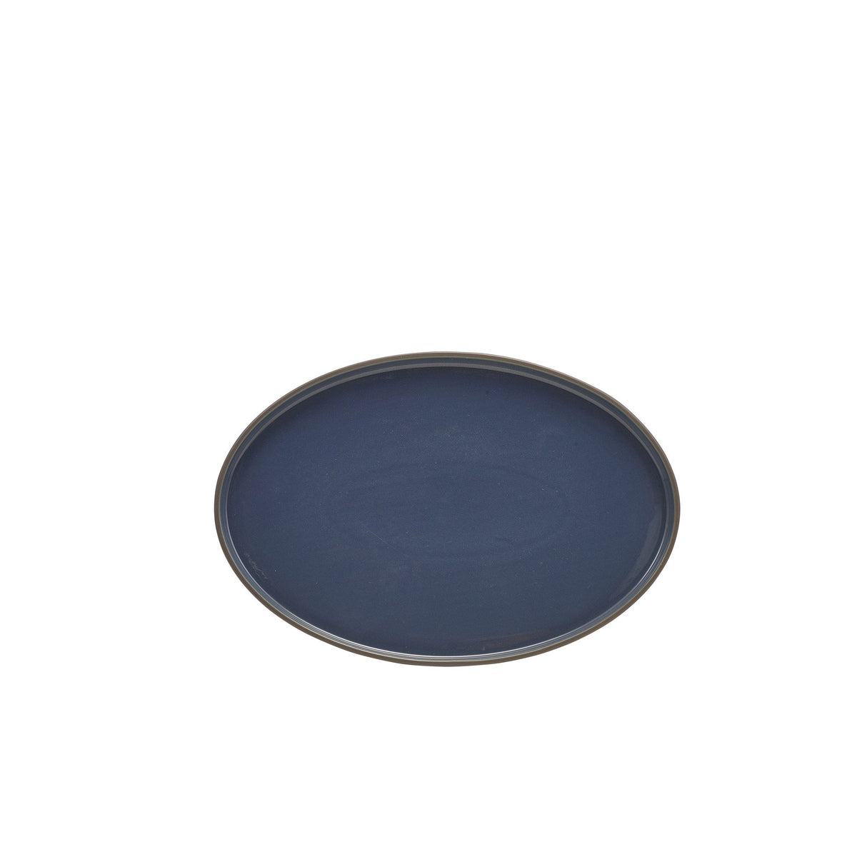 Kava blue porcelain oval plate 28cm, alternative view