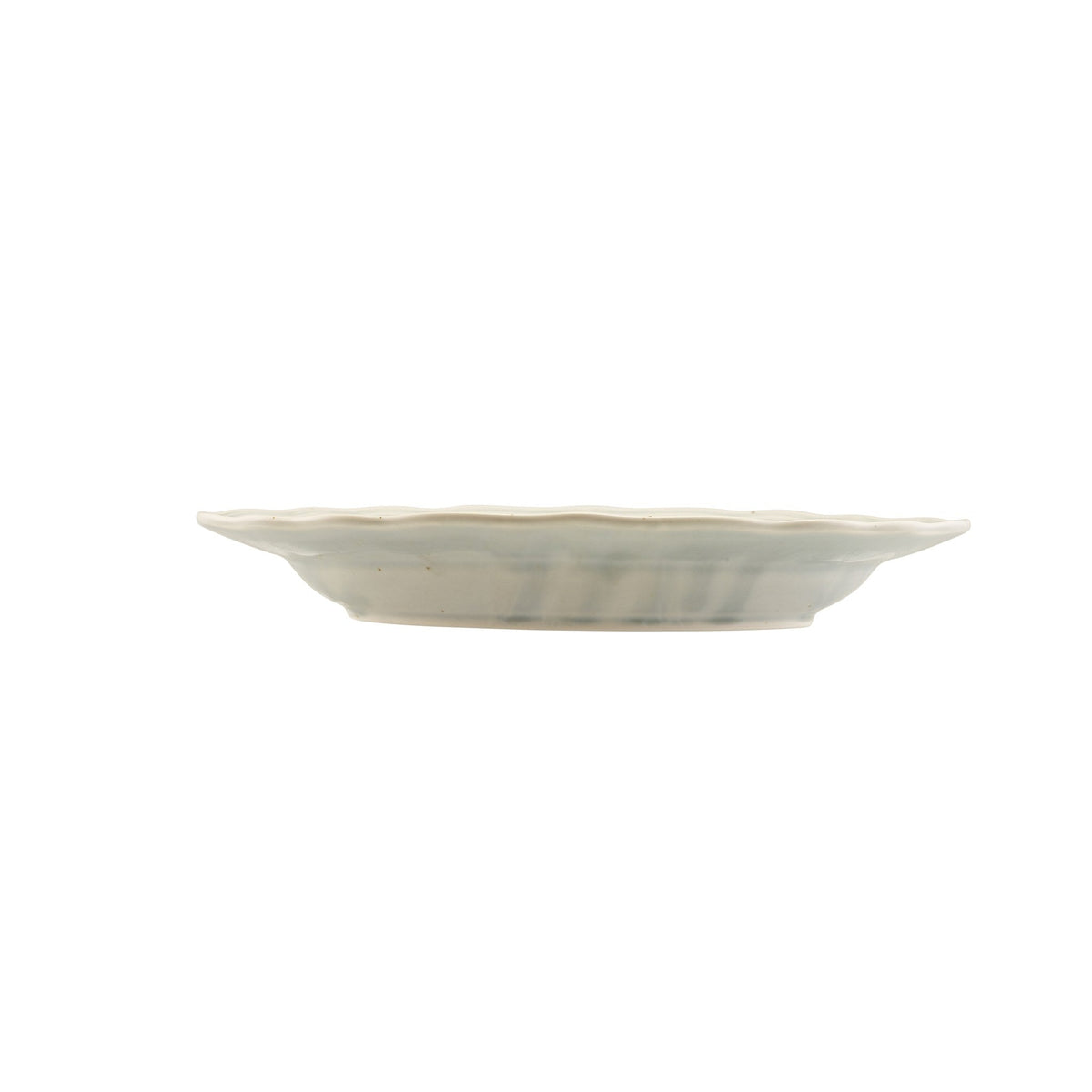 Reverie Iris porcelain oval plate 32cm with ornate embossed edges, alternative view