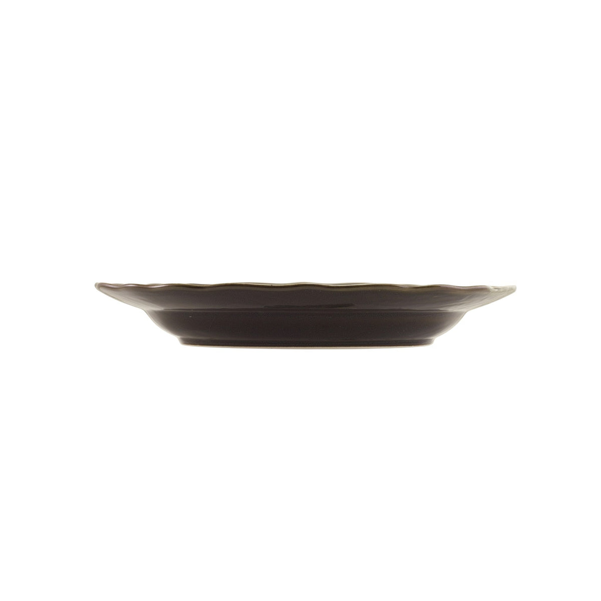 Reverie Ivy porcelain oval plate 32cm with ornate embossing, alternative view