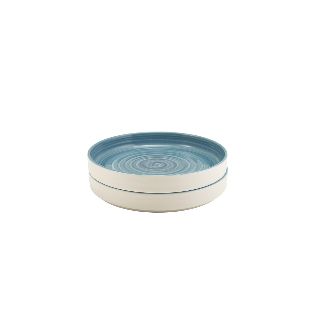 Miro blue reactive glaze porcelain presentation plate 18cm, alternative view