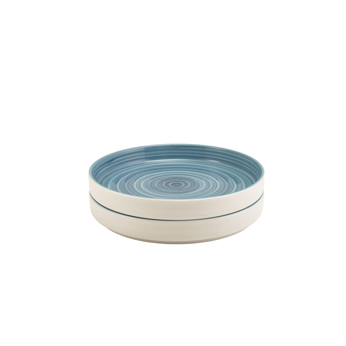 Miro blue reactive glaze porcelain presentation plate 20.5cm, alternative view