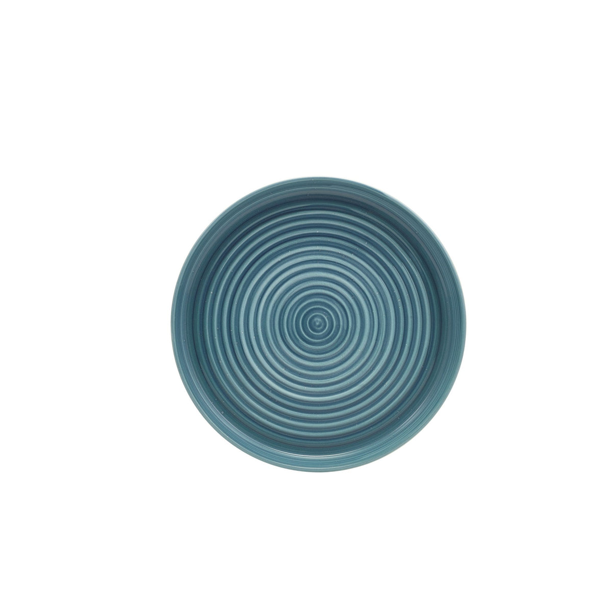 Miro blue reactive glaze porcelain presentation plate 26cm, alternative view