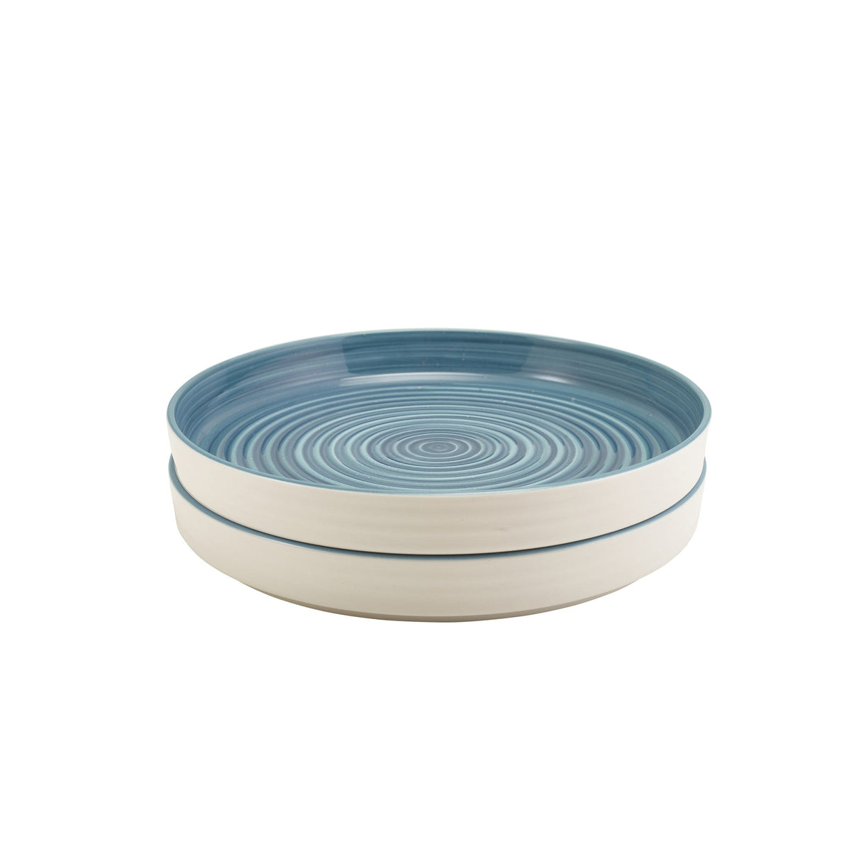 Miro blue reactive glaze porcelain presentation plate 26cm, alternative view