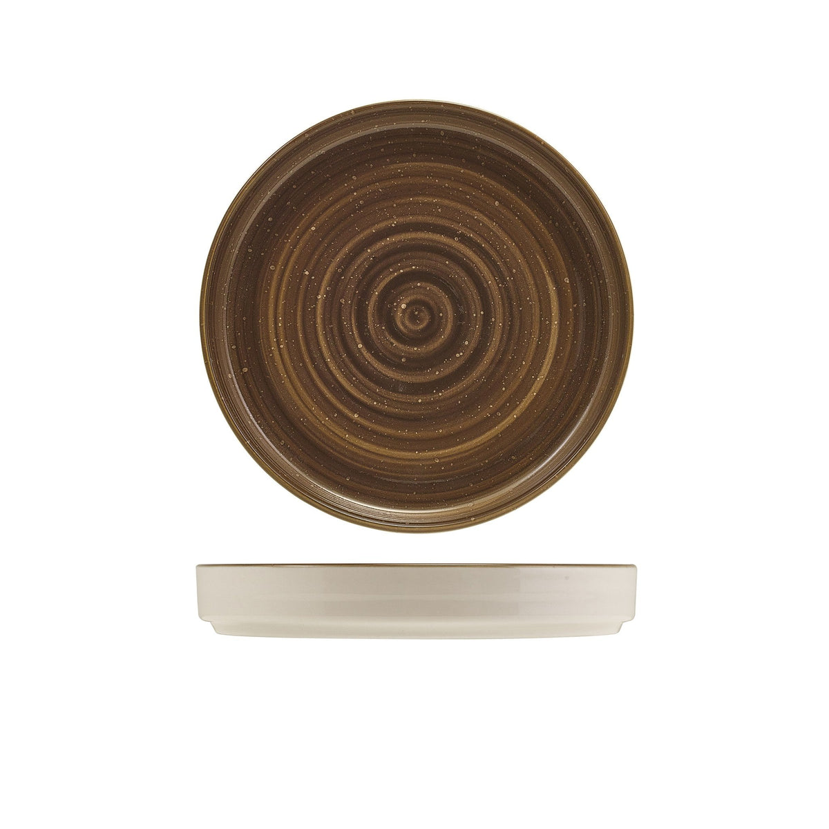 Miro grey porcelain presentation plate 18cm, alternative view