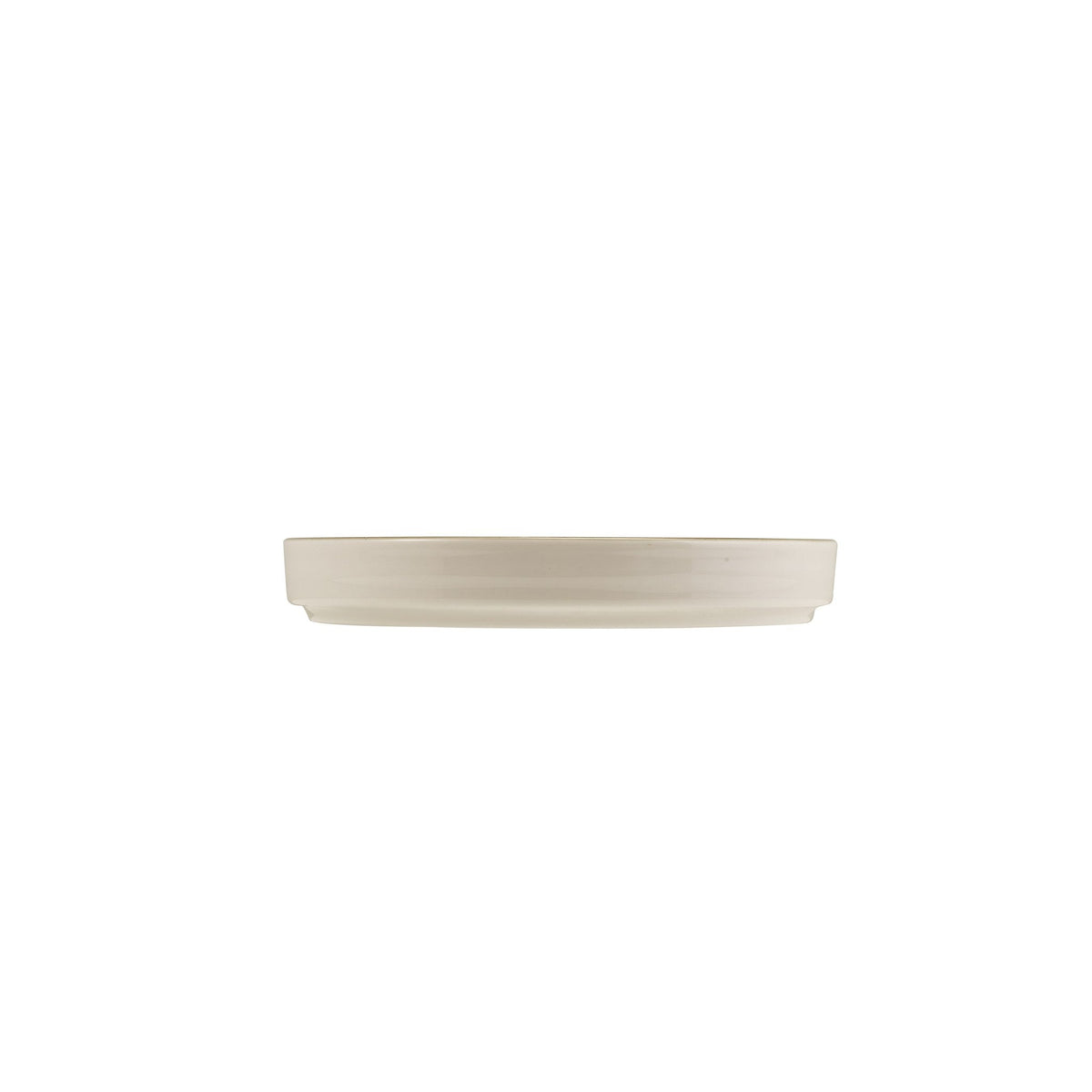 Miro grey porcelain presentation plate 20.5cm with reactive glaze, alternative view