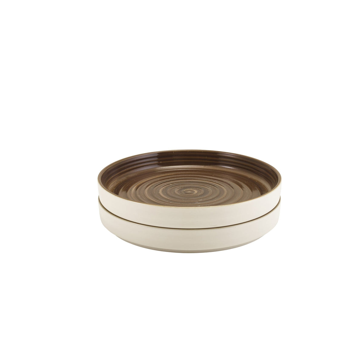Miro grey porcelain presentation plate 20.5cm with reactive glaze, alternative view