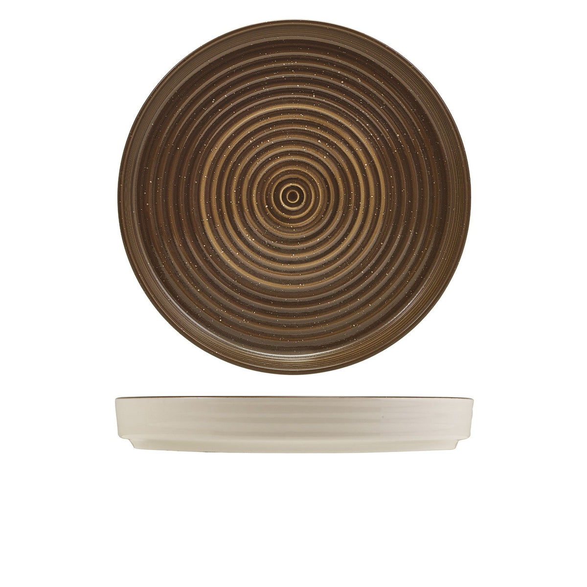 Miro grey porcelain presentation plate 26cm, alternative view