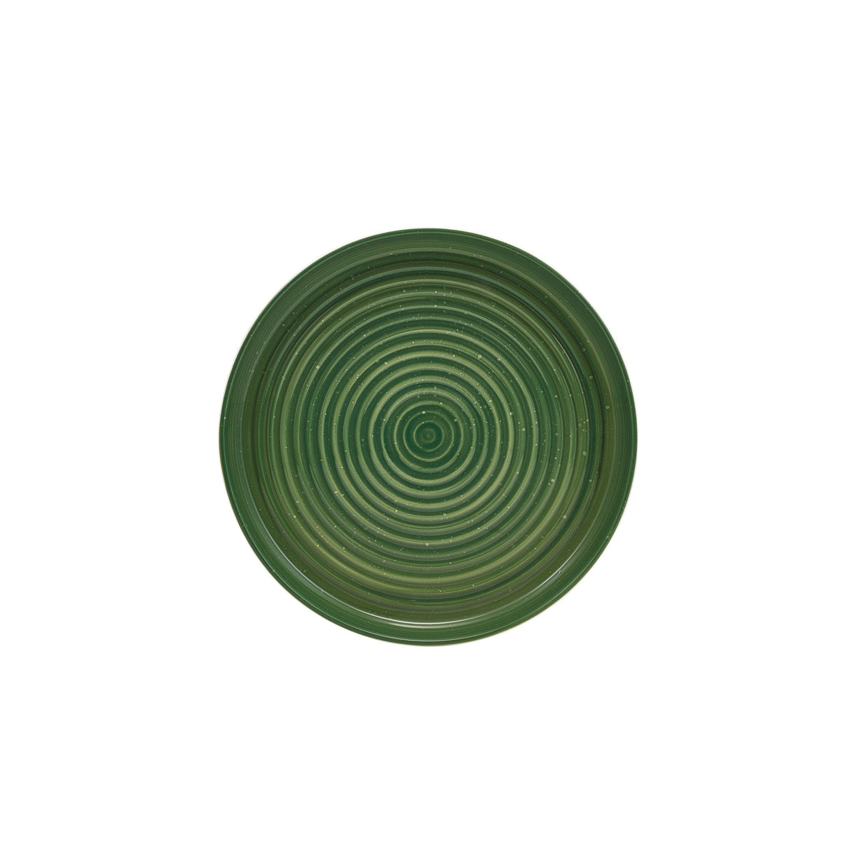 Miro green reactive glaze porcelain presentation plate 26cm, alternative view