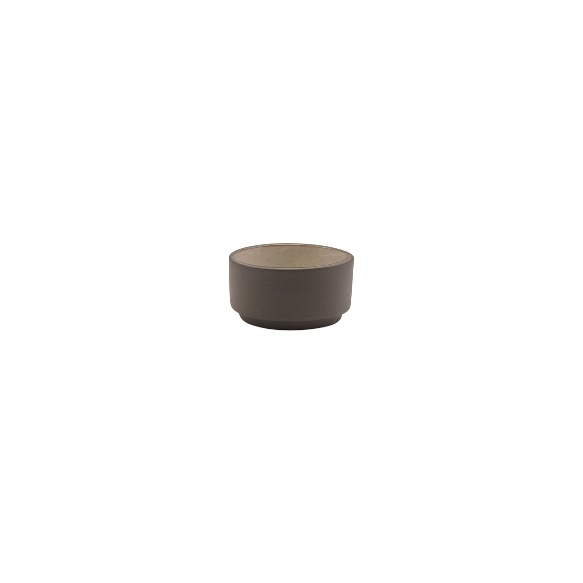 Kava grey satin glaze porcelain ramekin 7.5cl, alternative view