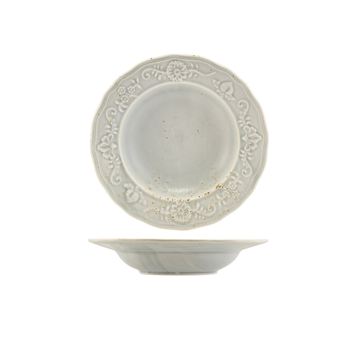 Reverie Iris porcelain deep winged plate 23cm, alternative view