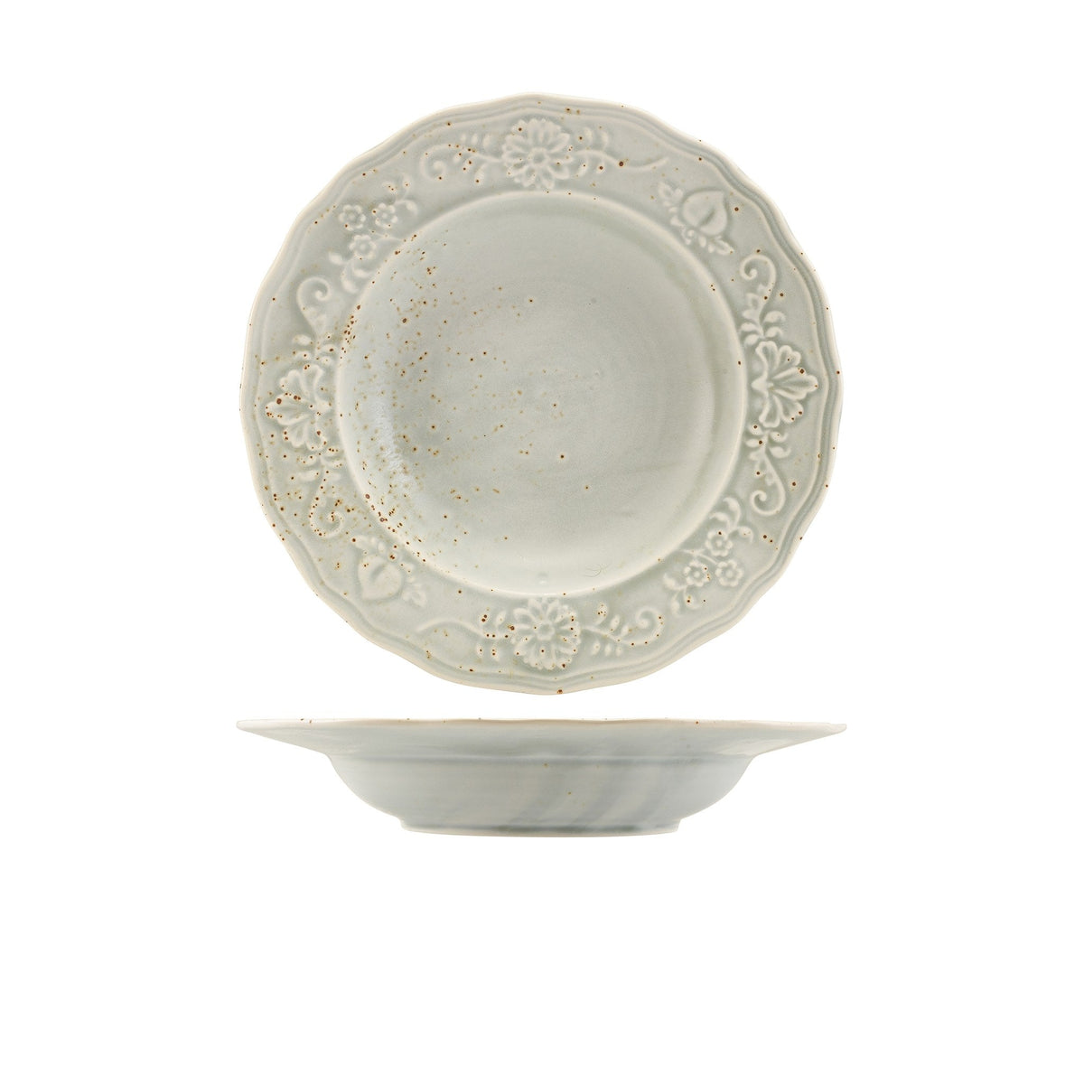 Reverie Iris porcelain deep winged plate 26.5cm, alternative view