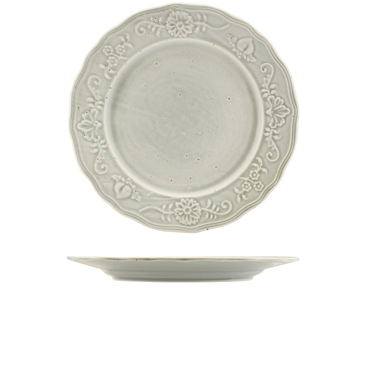 Reverie Iris porcelain winged plate 30cm, alternative view
