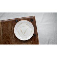 Off White Wonky Stoneware 21cm Bar Snack Plate - BESPOKE 77