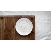 Off White Wonky Stoneware 21cm Bar Snack Plate - BESPOKE 77