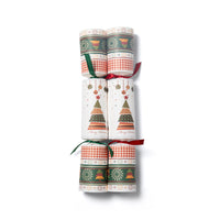 Eco Friendly Christmas Crackers 12 Inch - Xmas Trees/Baubles Print