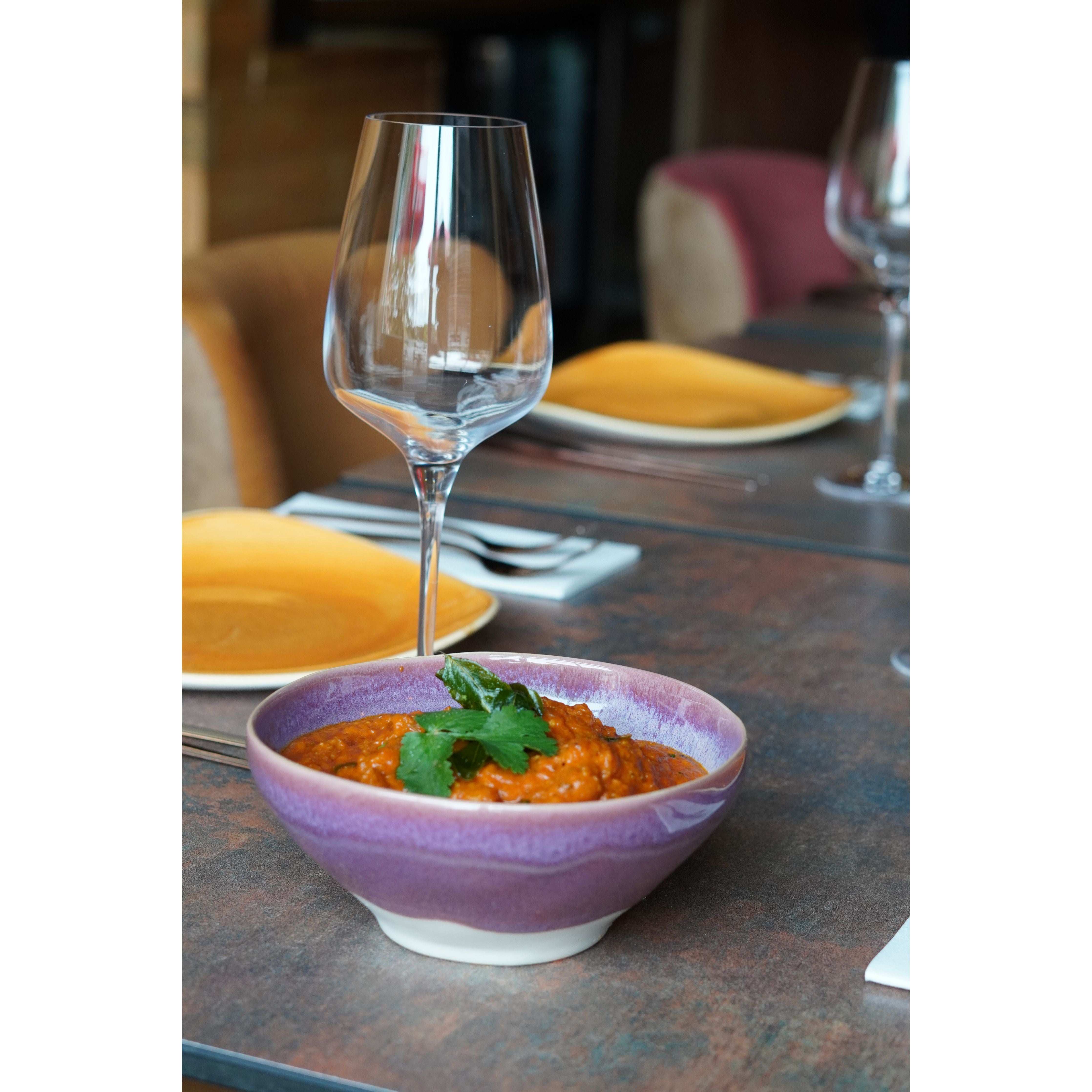 Californian Purple Shoreline Stoneware Organic Bowl 16cm Dia x 7cm H - 650ml/22oz