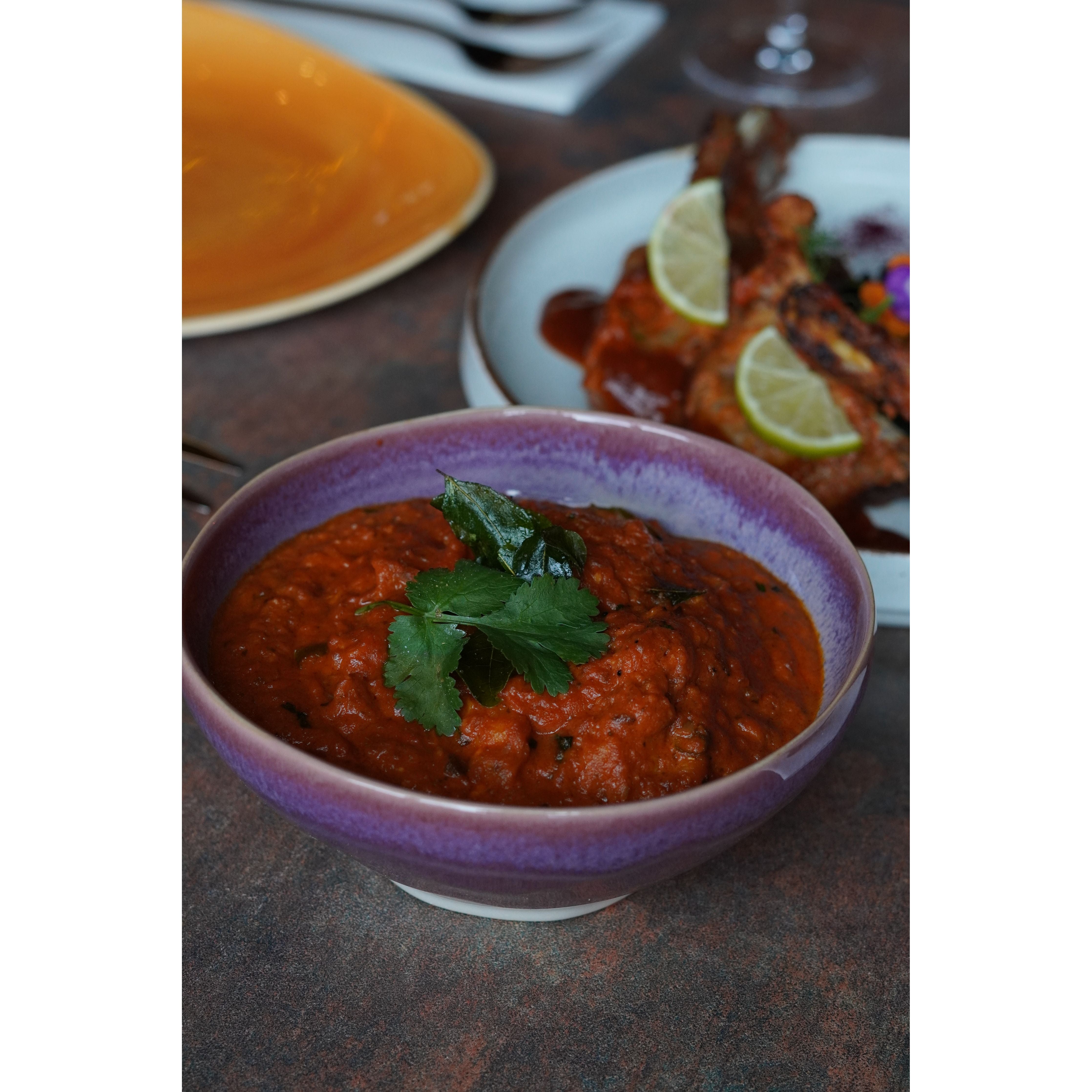 Californian Purple Shoreline Stoneware Organic Bowl 16cm Dia x 7cm H - 650ml/22oz